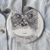 オランウータンスケッチ2016年ボタン 缶バッジ (インサイチュ)