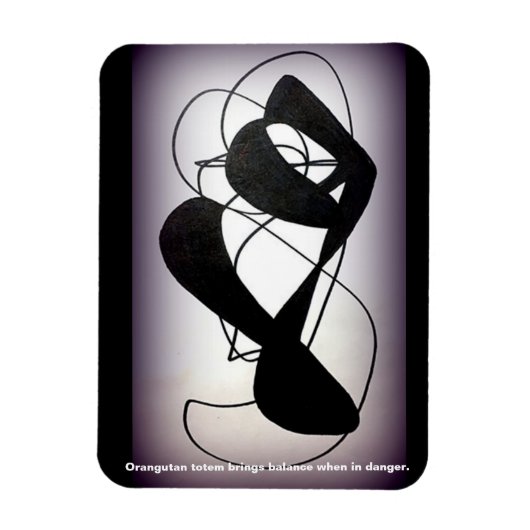 オランウータントゥム磁石 マグネット (縦)