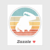 オランウータンレトロヴィンテージサンセット哺乳動物 シール (シート)