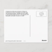 オランウータン動物 ポストカード (裏面)