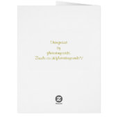 オランウータン挨拶カード (裏面)