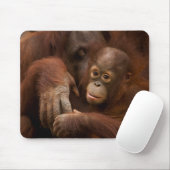 オランウータン母とベビーザズー マウスパッド (マウス)