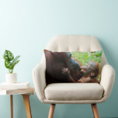 オランウータン母とベビー ランバークッション (椅子)