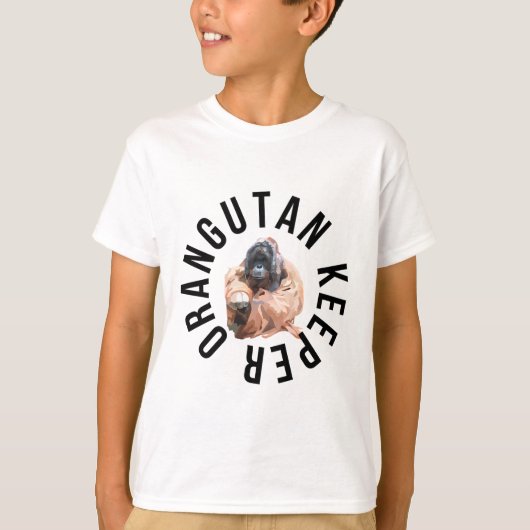 オランウータン飼育員の方へ Tシャツ (正面)