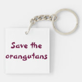 オランウータン·ベイビー·ガール キーホルダー (裏面)