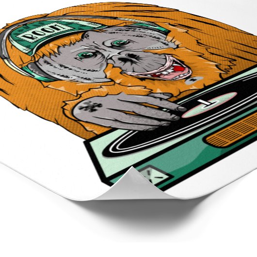 オランウータン ポスター (角)