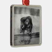 オランウータン メタルオーナメント (右)