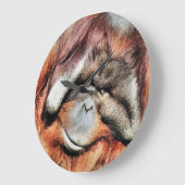 オランウータン ラージ壁時計 (傾斜)