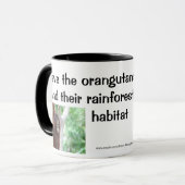 オランウータンTreehugger マグカップ (正面左)
