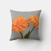 オランカラー花用枕デザイン クッション (裏面)