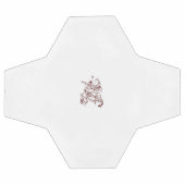 オランギーレッド装飾デザイン サッカーボール (フラット)