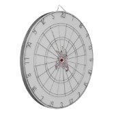 オランギーレッド装飾デザイン ダーツボード (正面左)