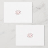 オランギーレッド装飾デザイン プレイスカード (正面/裏面)