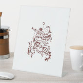 オランギーレッド装飾デザイン 台座サイン (インサイチュ)