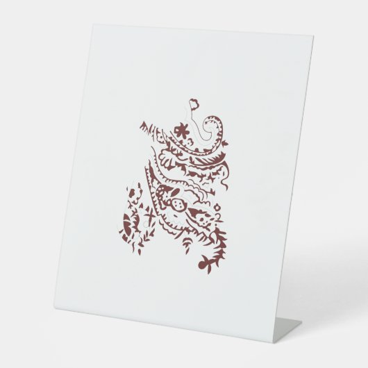 オランギーレッド装飾デザイン 台座サイン (正面)