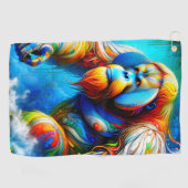 オラングタン ゴルフタオル (横)