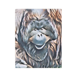 オラングタン メタルプリント