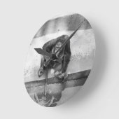 オラングタン ラウンド壁時計 (傾斜)