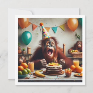 オラング祝タンの誕生日、パーティーはapes 招待状