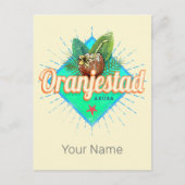 オランジェスタッドアルバレトロヴィンテージカリブの土産 シーズンポストカード (正面)