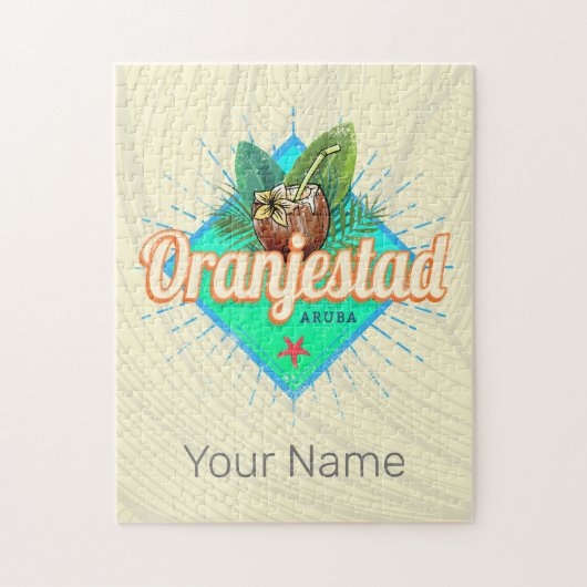 オランジェスタッドアルバレトロヴィンテージカリブの土産 ジグソーパズル (縦)