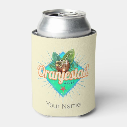 オランジェスタッドアルバレトロヴィンテージカリブの土産 缶クーラー (缶正面)
