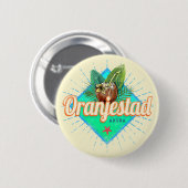 オランジェスタッドアルバレトロヴィンテージカリブの土産 缶バッジ (正面&裏面)