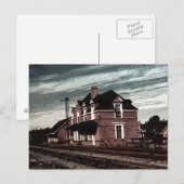 オランジェデール鉄道駅ケープブレトンノバスコシア ポストカード (正面/裏面)