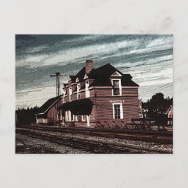 オランジェデール鉄道駅ケープブレトンノバスコシア ポストカード