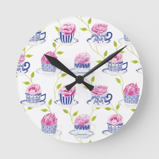 オランジェリーでハイ・ティー ラウンド壁時計 (正面)