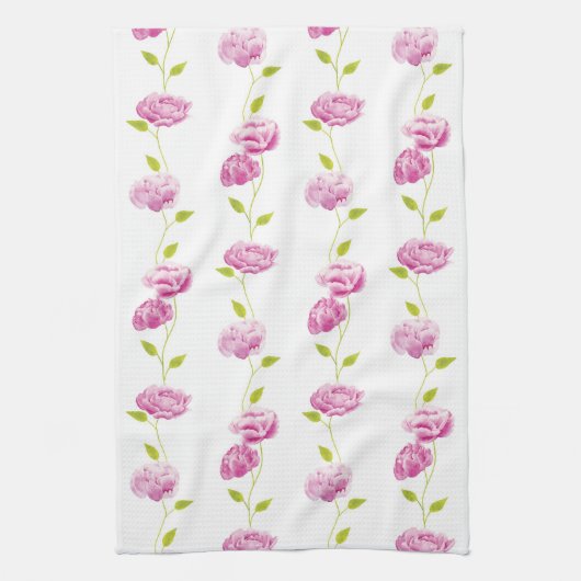 オランジェリーの牡丹 キッチンタオル (縦)