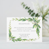 オランジェリーの結婚式の受付カード 招待状 (スタンド正面)