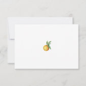 オランジェリーの結婚式の受付カード 招待状 (裏面)