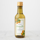 オランジェロ水色オレンジカスタムのスクリプト名 ワインラベル (正面)