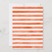 オランジェードウォーターストライプカラーレタリング&金ゴールド 招待状 (裏面)