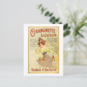 オランジネットリキュールヴィンテージファインアート ポストカード (スタンド正面)