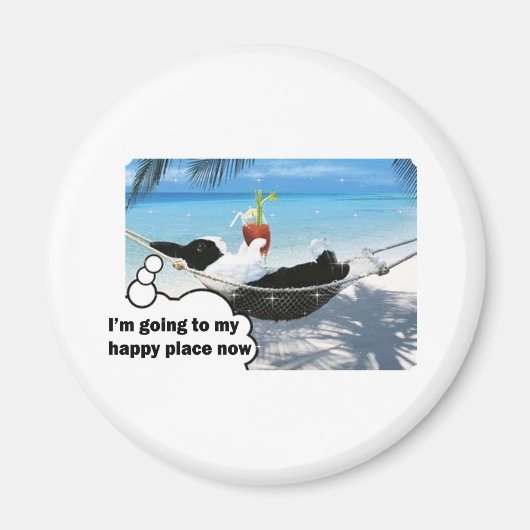 オランダうさぎ幸せな場所 マグネット (正面)