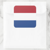 オランダかオランダまたはオランダかオランダの旗 スクエアシール (バッグ)