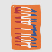 オランダがオランダ旗に掲揚またはgtcnt ゴルフタオル (正面)