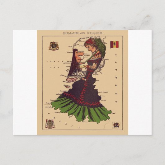 オランダとベルギー ポストカード (正面)