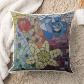 オランダによってはカラフルなモザイク枕が開花します クッション (ブランケット)