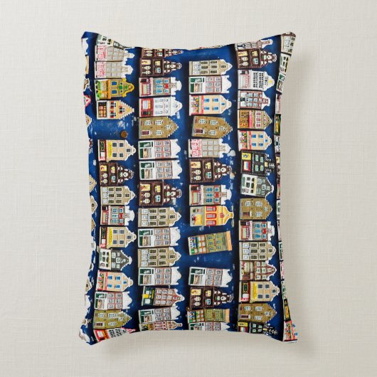 オランダのお土産、アムステルダム通りシーン。 アクセントクッション (正面(垂直))