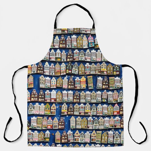 オランダのお土産、アムステルダム通りシーン。 エプロン (正面)