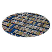 オランダのお土産、アムステルダム通りシーン。 カッティングボード (角)