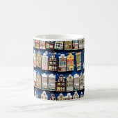 オランダのお土産、アムステルダム通りシーン。 コーヒーマグカップ (中央)