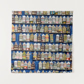 オランダのお土産、アムステルダム通りシーン。 タペストリー (正面)