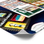 オランダのお土産、アムステルダム通りシーン。 ポスター (角)