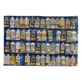 オランダのお土産、アムステルダム通りシーン。 枕カバー (裏面)