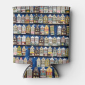 オランダのお土産、アムステルダム通りシーン。 缶クーラー (正面)