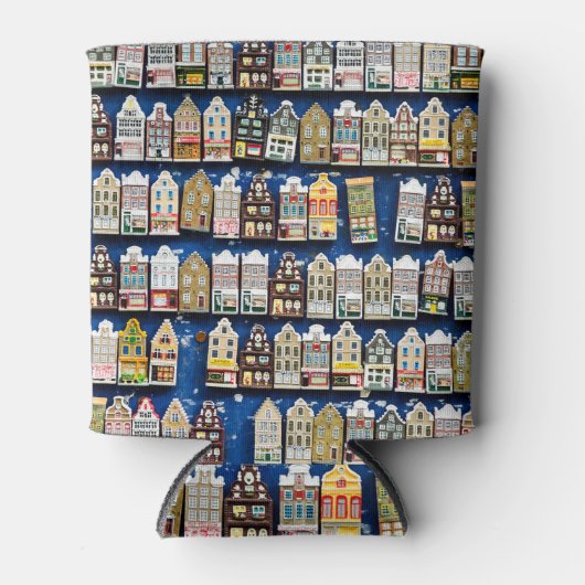 オランダのお土産、アムステルダム通りシーン。 缶クーラー (正面)